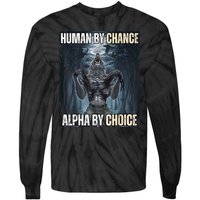 Funny Human By Chance Alpha By Choice Tie-Dye Long Sleeve Shirt