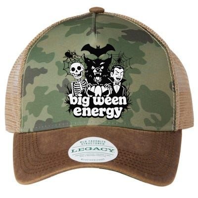 Funny Halloween Big Ween Energy Legacy Tie Dye Trucker Hat