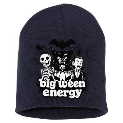 Funny Halloween Big Ween Energy Short Acrylic Beanie