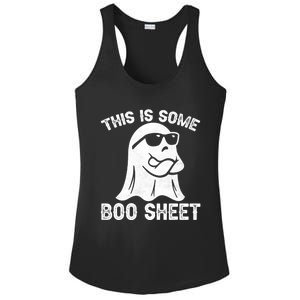 Funny Halloween Boo Ghost Costume This Is Some Boo Sheet Cool Gift Ladies PosiCharge Competitor Racerback Tank