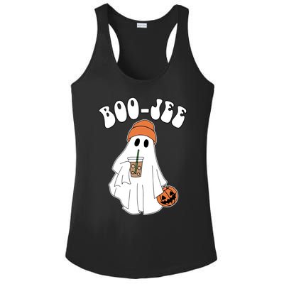 Funny Halloween Boo Jee Ghost Ing Coffee Cool Gift Ladies PosiCharge Competitor Racerback Tank