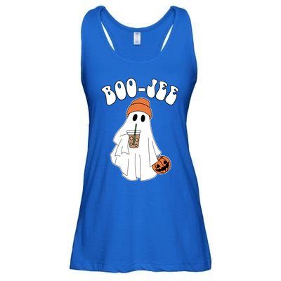 Funny Halloween Boo Jee Ghost Ing Coffee Cool Gift Ladies Essential Flowy Tank