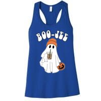 Funny Halloween Boo Jee Ghost Ing Coffee Cool Gift Women's Racerback Tank