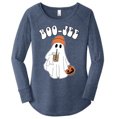 Funny Halloween Boo Jee Ghost Ing Coffee Cool Gift Women's Perfect Tri Tunic Long Sleeve Shirt