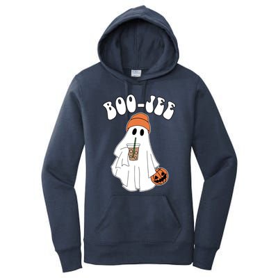 Funny Halloween Boo Jee Ghost Ing Coffee Cool Gift Women's Pullover Hoodie