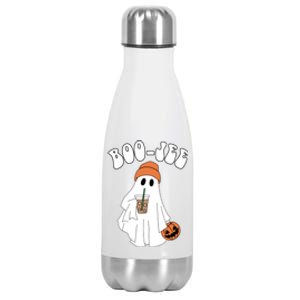 Funny Halloween Boo Jee Ghost Ing Coffee Cool Gift Stainless Steel Insulated Water Bottle