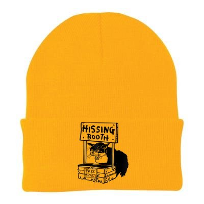 Funny Hissing Booth Kitten Kitty Cat Furmom Furdad Knit Cap Winter Beanie