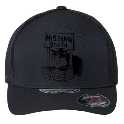 Funny Hissing Booth Kitten Kitty Cat Furmom Furdad Flexfit Unipanel Trucker Cap