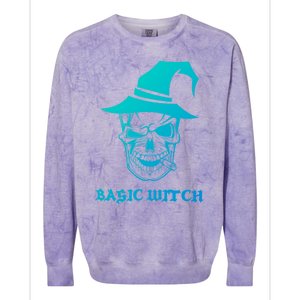 Funny Halloween Basic Witch Tees Gift Newest Gift Colorblast Crewneck Sweatshirt