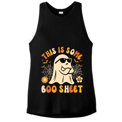 Funny Halloween Boo Ghost Costume This Is Some Boo Sheet Ladies PosiCharge Tri-Blend Wicking Tank
