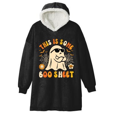 Funny Halloween Boo Ghost Costume This Is Some Boo Sheet Hooded Wearable Blanket