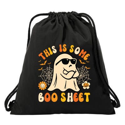 Funny Halloween Boo Ghost Costume This Is Some Boo Sheet Drawstring Bag