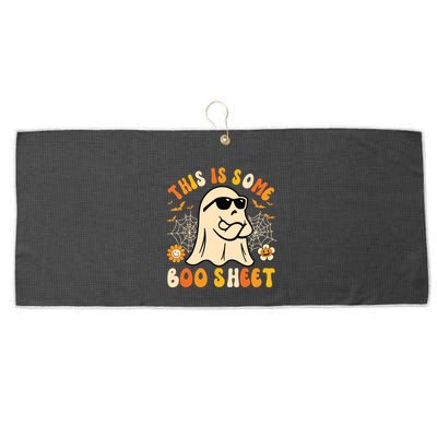 Funny Halloween Boo Ghost Costume This Is Some Boo Sheet Large Microfiber Waffle Golf Towel