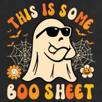 Funny Halloween Boo Ghost Costume This Is Some Boo Sheet Large Microfiber Waffle Golf Towel