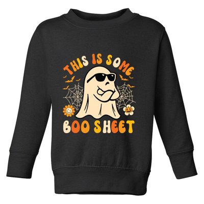 Funny Halloween Boo Ghost Costume This Is Some Boo Sheet Toddler Sweatshirt