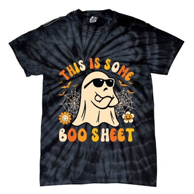 Funny Halloween Boo Ghost Costume This Is Some Boo Sheet Tie-Dye T-Shirt