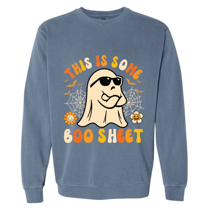 Funny Halloween Boo Ghost Costume This Is Some Boo Sheet Garment-Dyed Sweatshirt