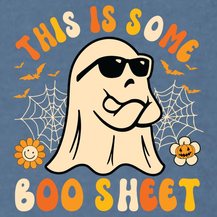 Funny Halloween Boo Ghost Costume This Is Some Boo Sheet Garment-Dyed Sweatshirt