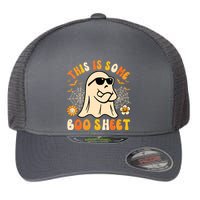 Funny Halloween Boo Ghost Costume This Is Some Boo Sheet Flexfit Unipanel Trucker Cap