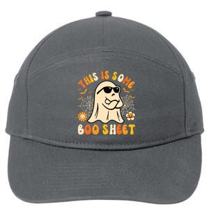 Funny Halloween Boo Ghost Costume This Is Some Boo Sheet 7-Panel Snapback Hat