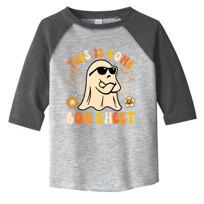 Funny Halloween Boo Ghost Costume This Is Some Boo Sheet Toddler Fine Jersey T-Shirt