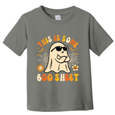 Funny Halloween Boo Ghost Costume This Is Some Boo Sheet Toddler T-Shirt