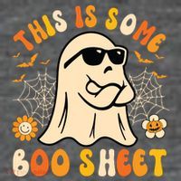 Funny Halloween Boo Ghost Costume This Is Some Boo Sheet Short Acrylic Beanie