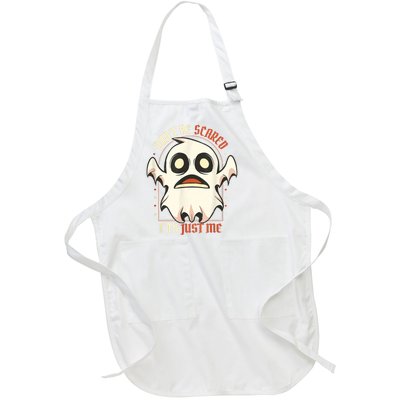 Funny Halloween Boo Ghost Costume Halloween Full-Length Apron With Pockets