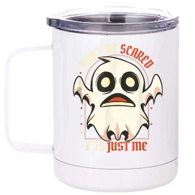 Funny Halloween Boo Ghost Costume Halloween 12 oz Stainless Steel Tumbler Cup