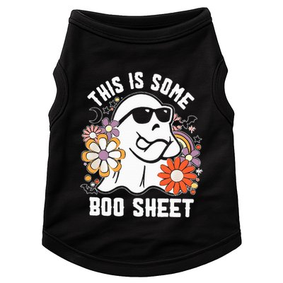 Funny Halloween Boo Ghost Costume This Is Some Boo Sheet Doggie Tank