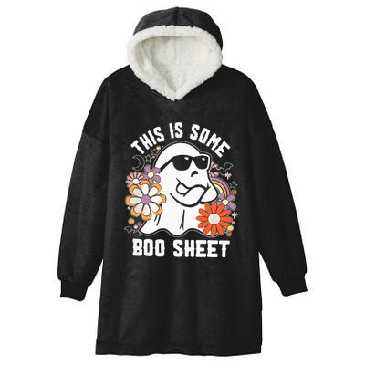 Funny Halloween Boo Ghost Costume This Is Some Boo Sheet Hooded Wearable Blanket
