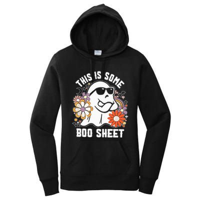 Funny Halloween Boo Ghost Costume This Is Some Boo Sheet Women's Pullover Hoodie