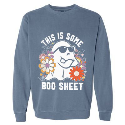 Funny Halloween Boo Ghost Costume This Is Some Boo Sheet Garment-Dyed Sweatshirt