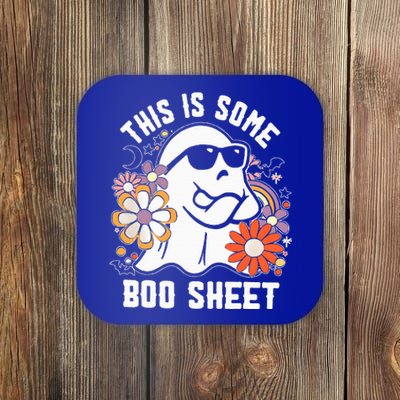 Funny Halloween Boo Ghost Costume This Is Some Boo Sheet Coaster