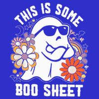 Funny Halloween Boo Ghost Costume This Is Some Boo Sheet Pom Pom 12in Knit Beanie