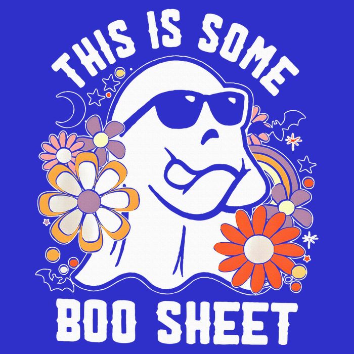 Funny Halloween Boo Ghost Costume This Is Some Boo Sheet Pom Pom 12in Knit Beanie