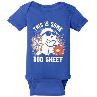 Funny Halloween Boo Ghost Costume This Is Some Boo Sheet Baby Bodysuit