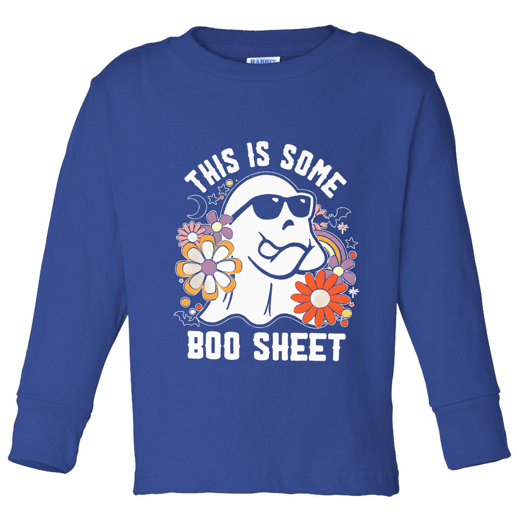 Funny Halloween Boo Ghost Costume This Is Some Boo Sheet Toddler Long Sleeve Shirt