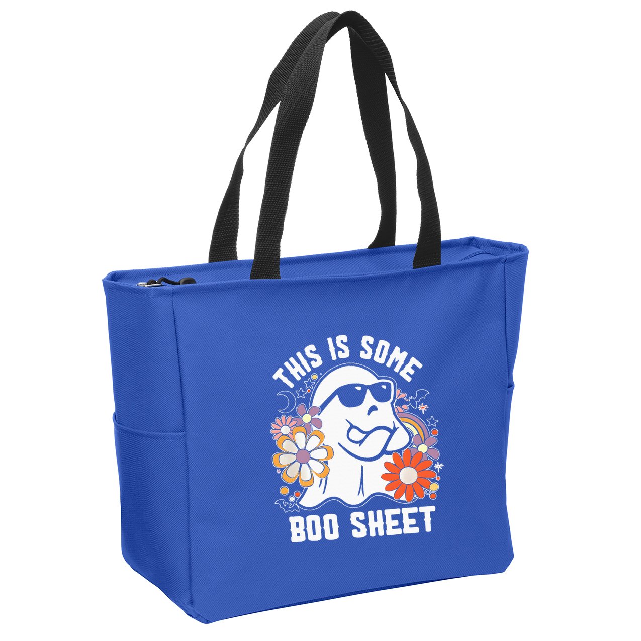 Funny Halloween Boo Ghost Costume This Is Some Boo Sheet Zip Tote Bag