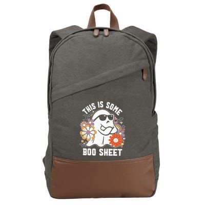 Funny Halloween Boo Ghost Costume This Is Some Boo Sheet Cotton Canvas Backpack