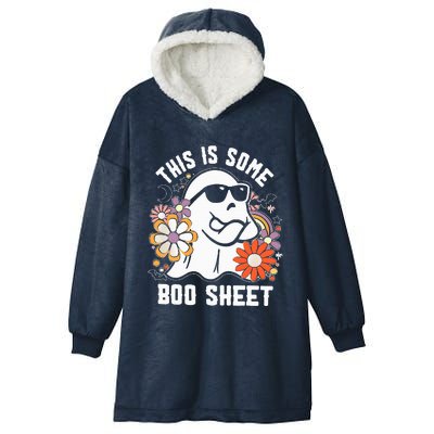 Funny Halloween Boo Ghost Costume This Is Some Boo Sheet Hooded Wearable Blanket