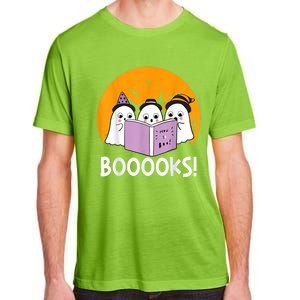 Funny Halloween Booooks! Cute Ghost Reading Library Books Gift Adult ChromaSoft Performance T-Shirt