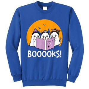 Funny Halloween Booooks! Cute Ghost Reading Library Books Gift Sweatshirt