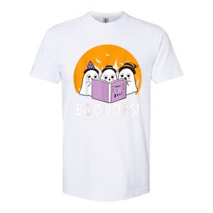 Funny Halloween Booooks! Cute Ghost Reading Library Books Gift Softstyle CVC T-Shirt