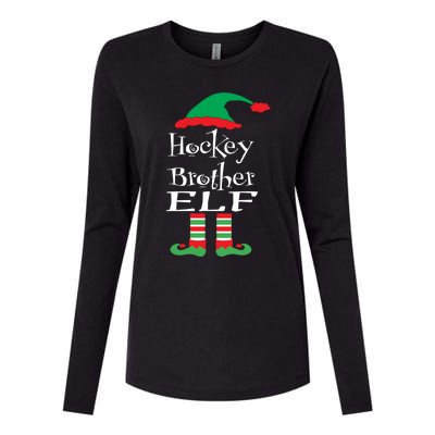 Funny Hockey Brother Elf Gift Xmas Family Ns Gift Womens Cotton Relaxed Long Sleeve T-Shirt