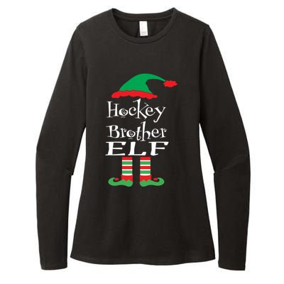 Funny Hockey Brother Elf Gift Xmas Family Ns Gift Womens CVC Long Sleeve Shirt