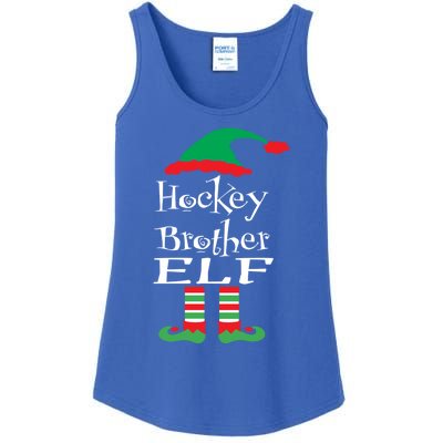 Funny Hockey Brother Elf Gift Xmas Family Ns Gift Ladies Essential Tank