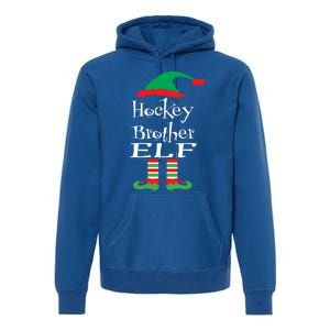 Funny Hockey Brother Elf Gift Xmas Family Ns Gift Premium Hoodie