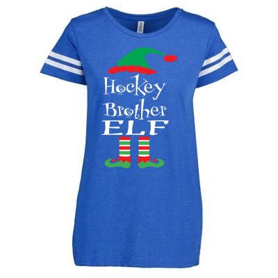 Funny Hockey Brother Elf Gift Xmas Family Ns Gift Enza Ladies Jersey Football T-Shirt