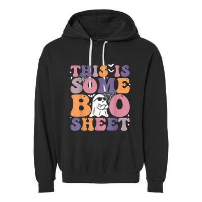 Funny Halloween Boo Ghost Costume This Is Some Boo Sheet Garment-Dyed Fleece Hoodie